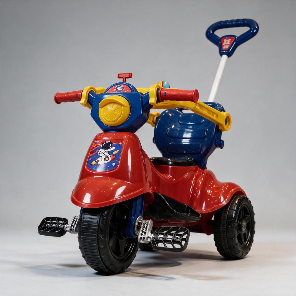 Triciclo Motoca + Aplicativo Games QR CODE | Baby Scooter Carrinho Infantil | Menino +12 Meses até 16kg | QUEEN SHOP