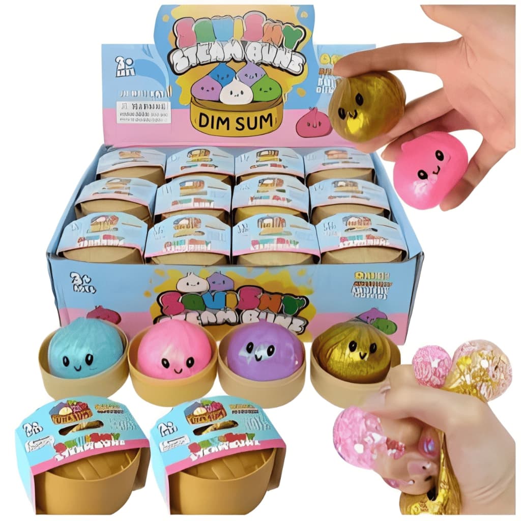 Mini Bolinho Surpresa Dumpling Squisny Antiestresse Sensorial Macio
