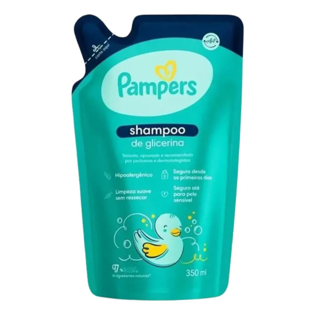 Shampoo pampers glicerina - 350ml (Refil)
