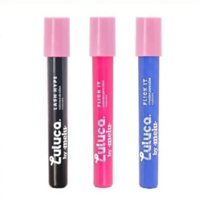 Mascara De Cilios Lash Hype Everblack 5ml - Máscara de Cilios Colorida Flick It 3,5g Luluca by Melu