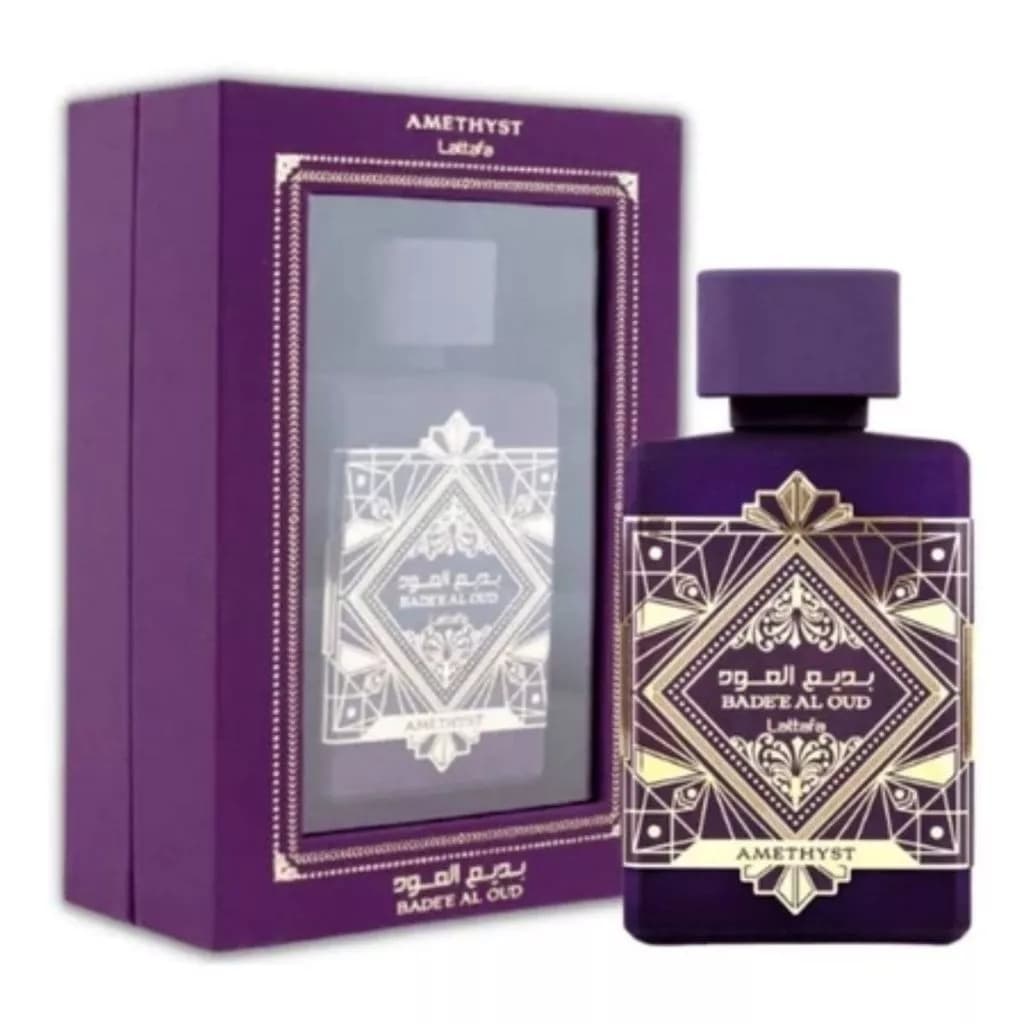 Perfume Árabe Feminino Lattafa Bade'e Al Oud Amethyst 100ml Original Importado Âmbar Oud Baunilha