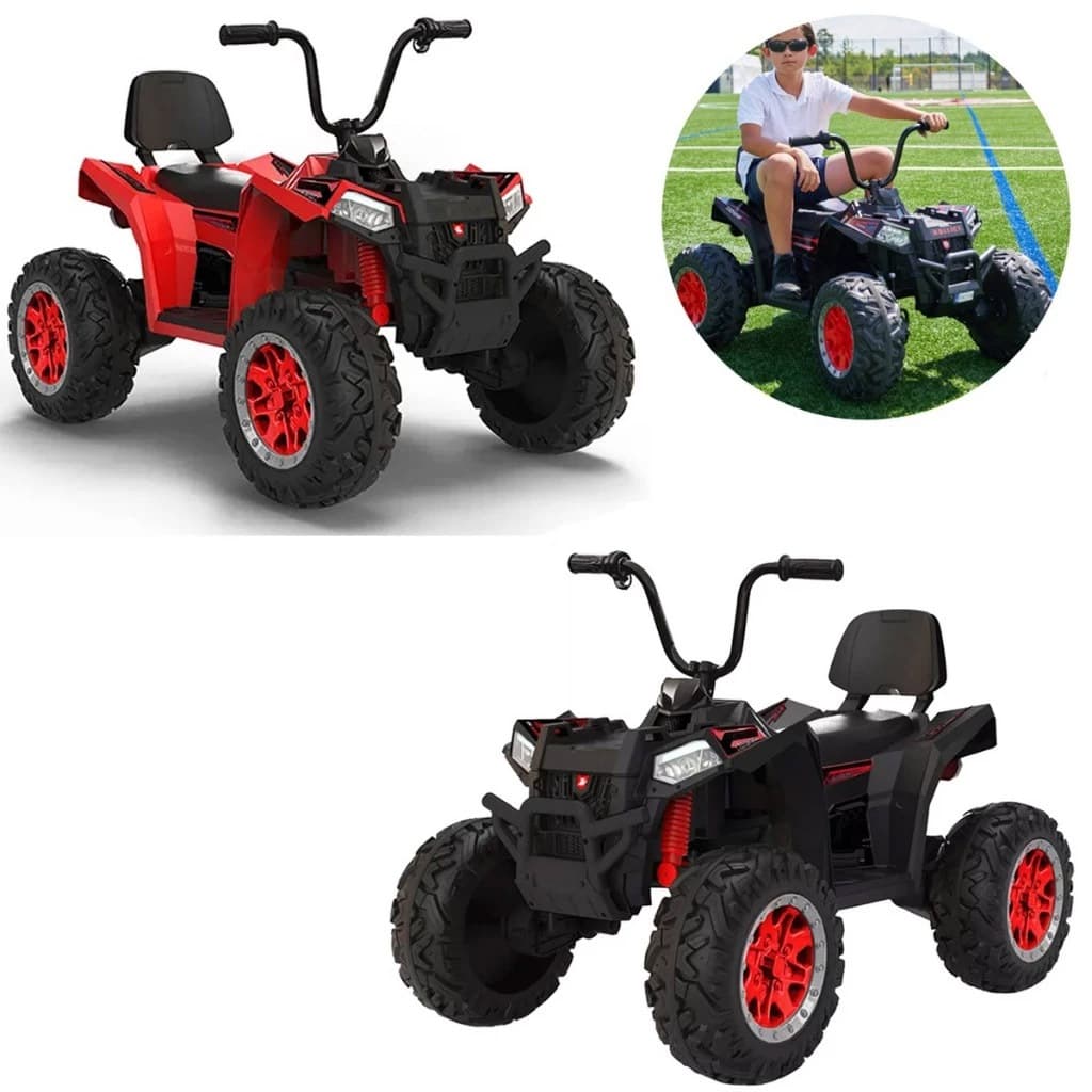 Quadriciclo Elétrico Infantil 4 Motores 12V 50kg Suporte MP3 Estrutura Robusta e Alta Capacidade Diversão e Segurança