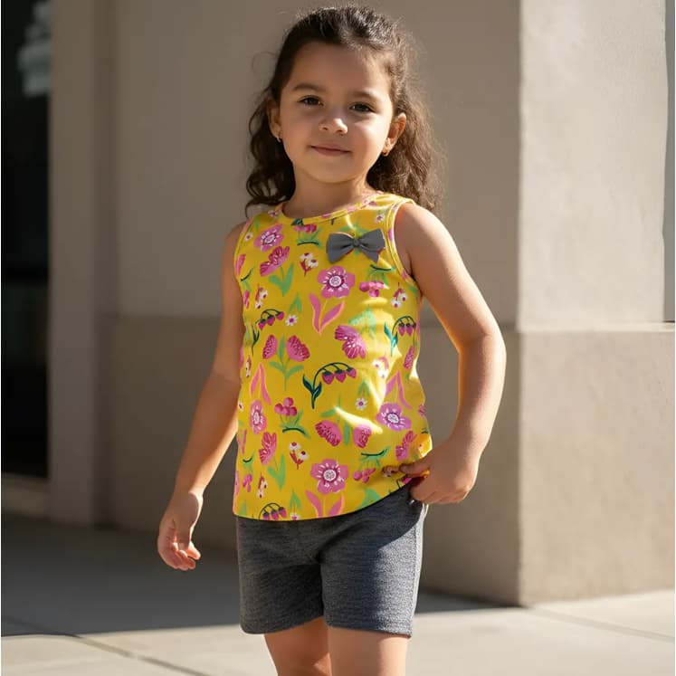 Conjunto Menina Kyly Algodão Várias Estampas E Tamanhos