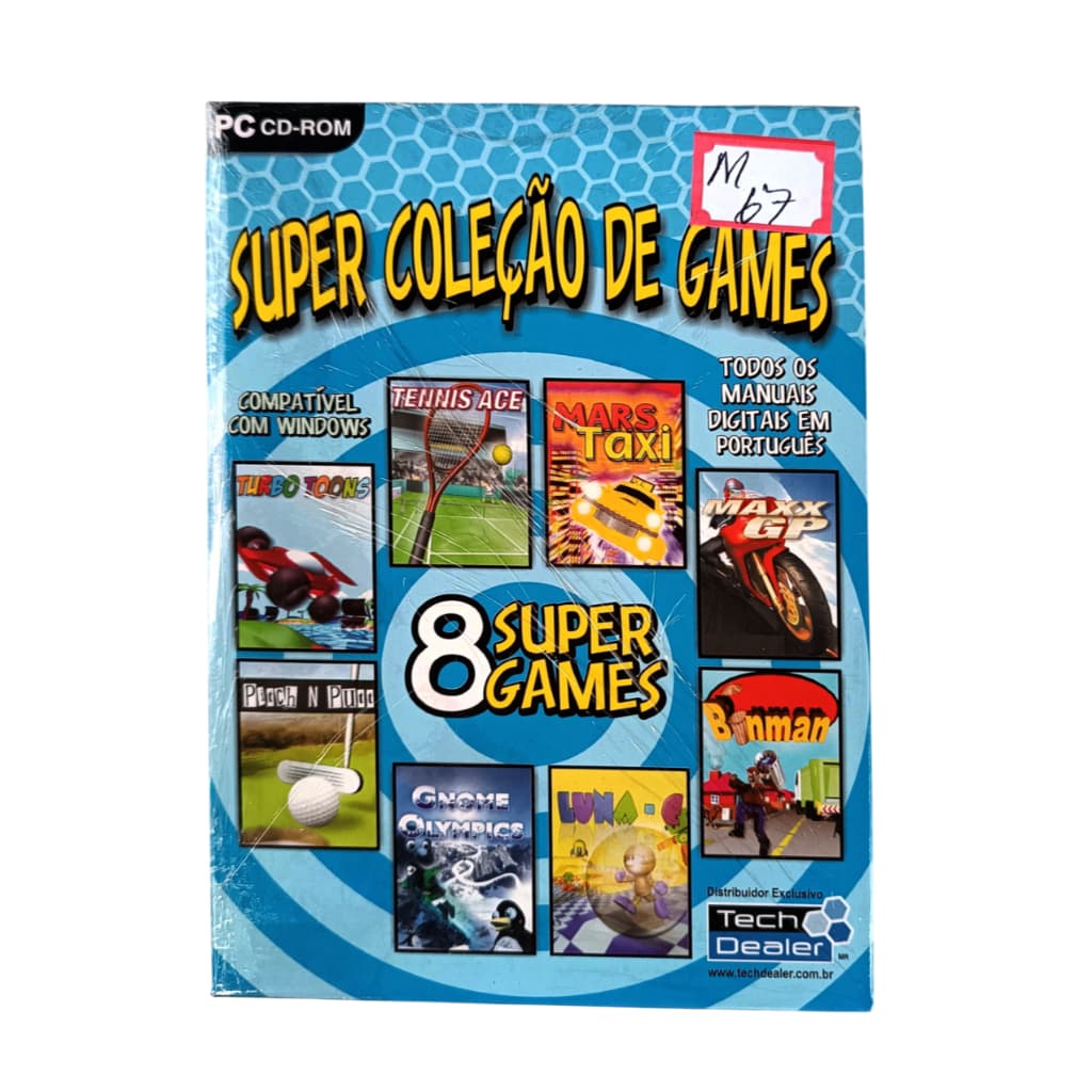 CD DE JOGO SUPER COLEÇÃO DE GAMES MANUAIS EM PORTUGUÊS LACRADO M67