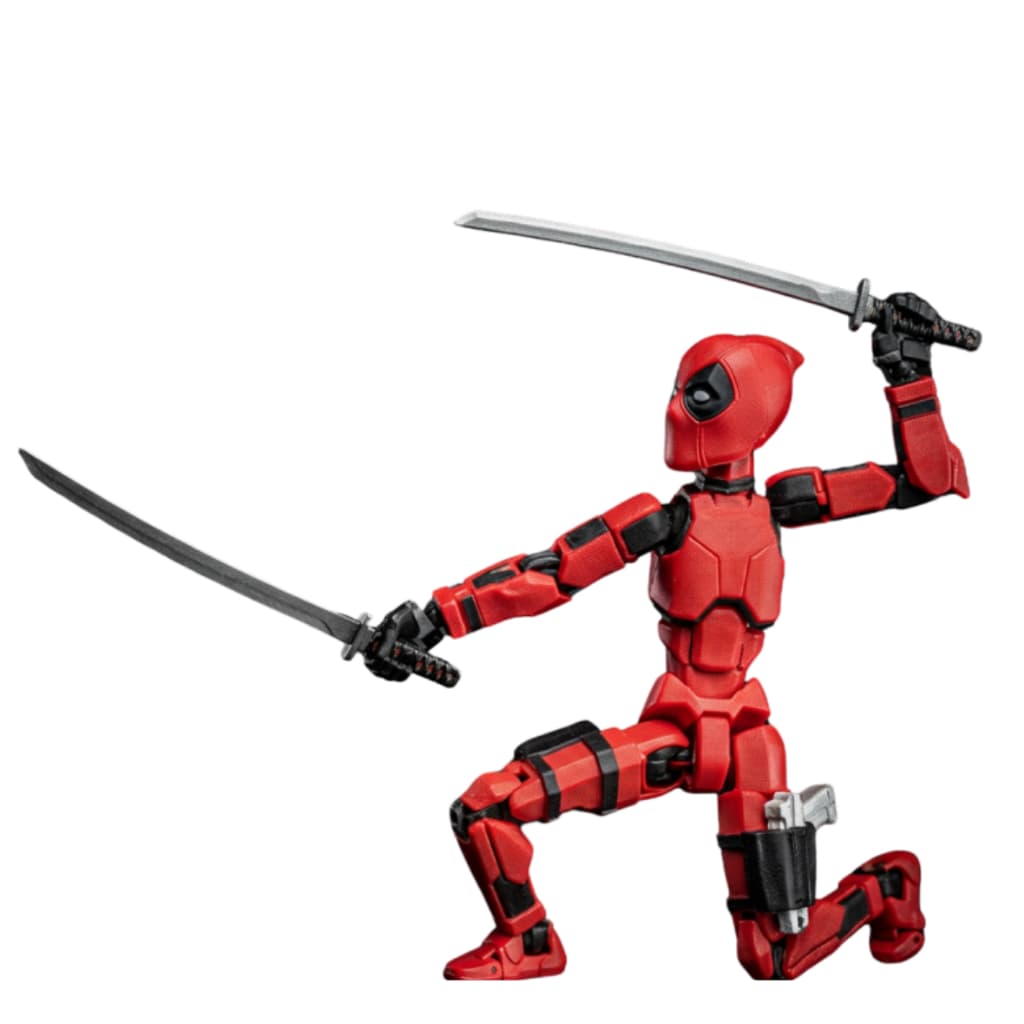 Bonecos Articulados 3D Deadpool Action Figure Flexível Poses Colecionável Brinquedo Premium 2 Cores
