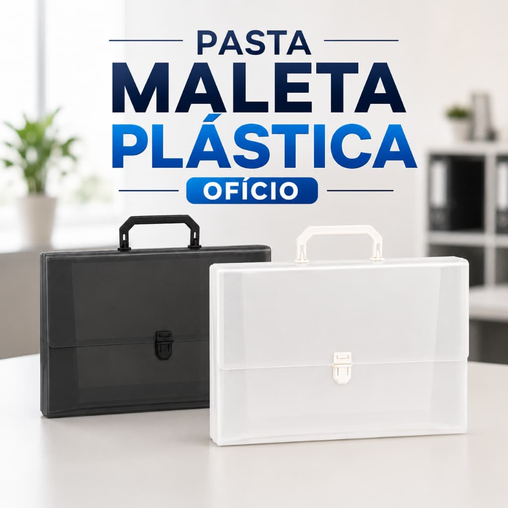 Pasta Maleta Plastica C/Alca Oficio ACP