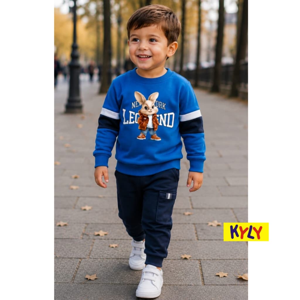 Conjunto infantil moletom flanelado menino   Kyly tamanho  2 ao 3 1001680