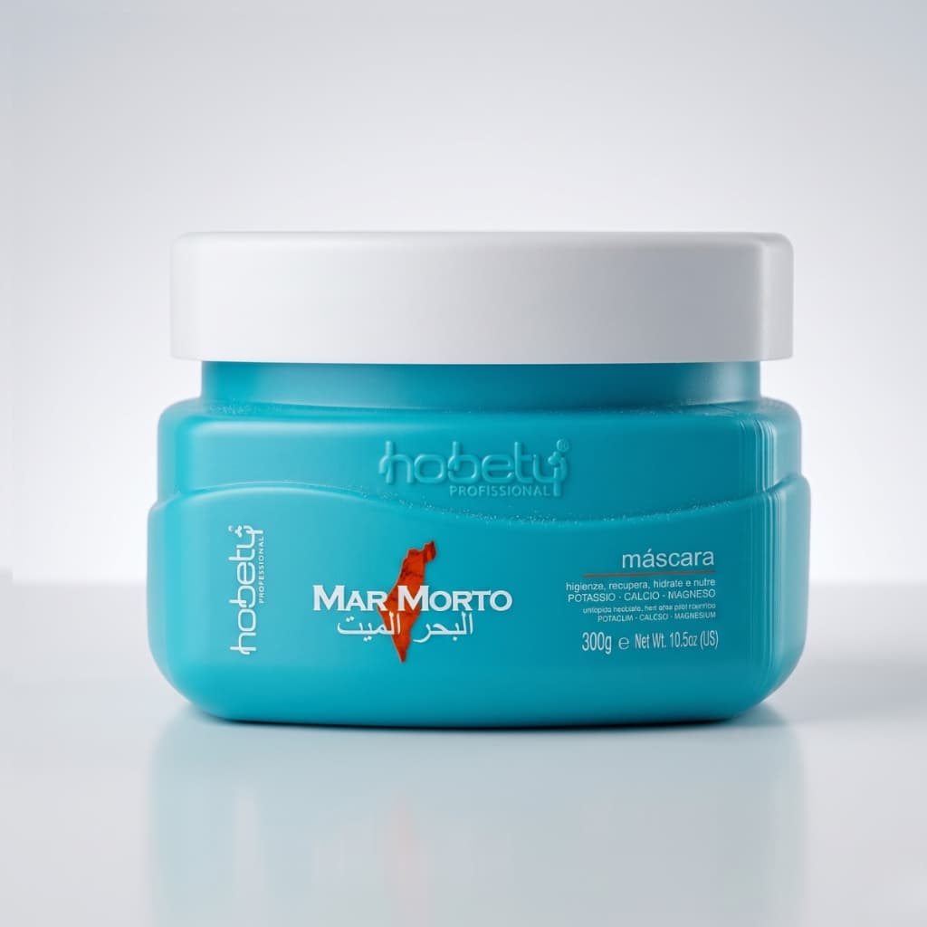 Máscara Mar Morto Esfoliação Natural Hobety 300g Restauração Capilar
