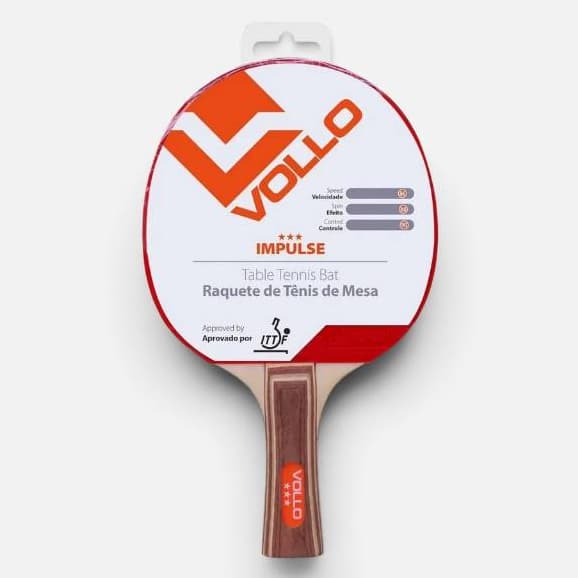 Raquete Profissional de Tênis de Mesa Impulse – Aprovada ITTF Vollo