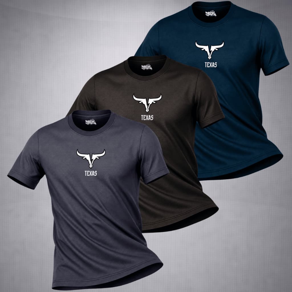Kit 3 Camiseta Dry Fit Masculina Blusa Esportiva Academia Ciclismo Cross Fit Musculação e Treino