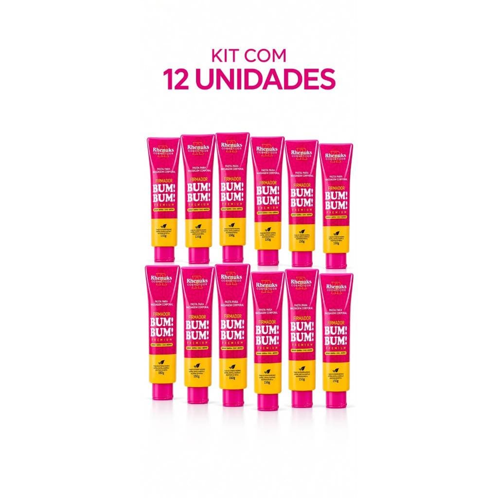 Kit 12 Gel Firmador De Bumbum Barriga Coxas E Abdômen 150g