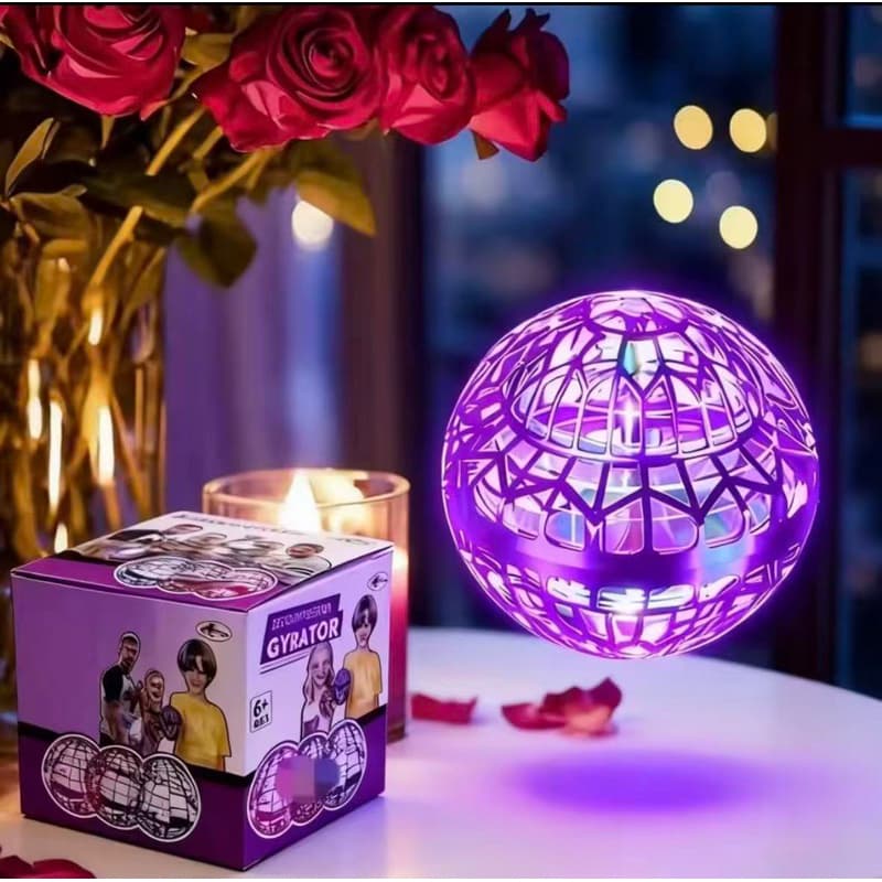 Novo Bola Spinner Voa Divertido Led Drone Bomerang 360° Vermelha Castela