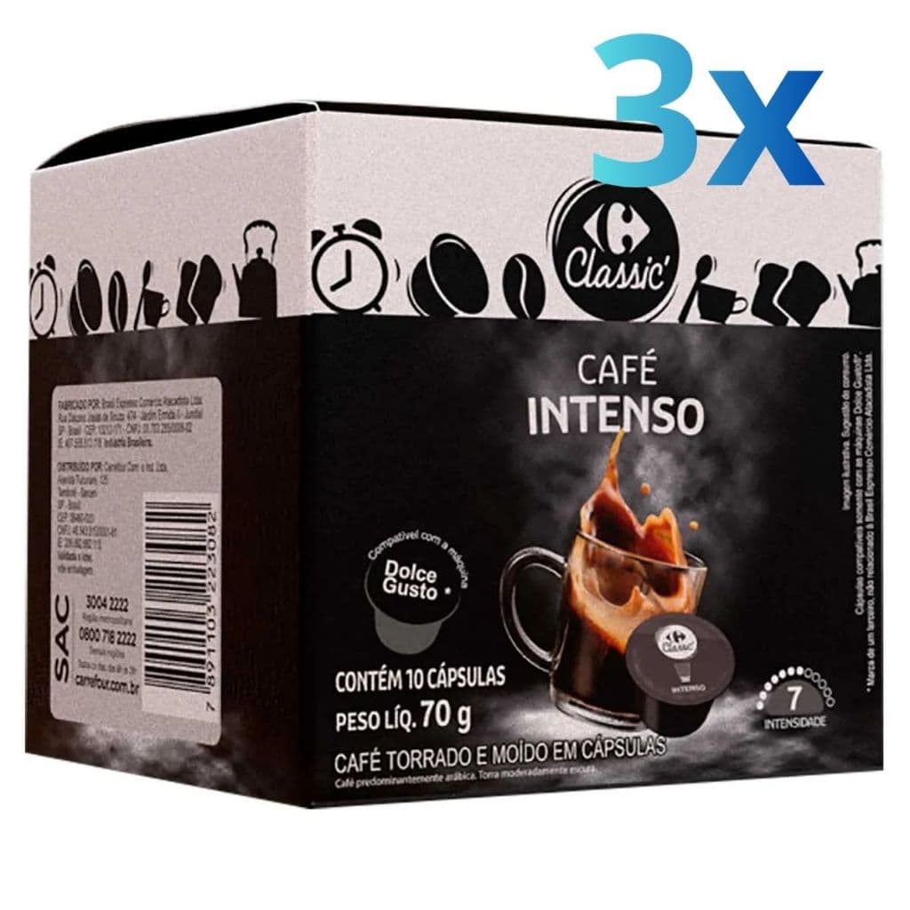 Kit 30 cápsulas Café Intenso Classic (3 caixas 10 cápsulas cada)