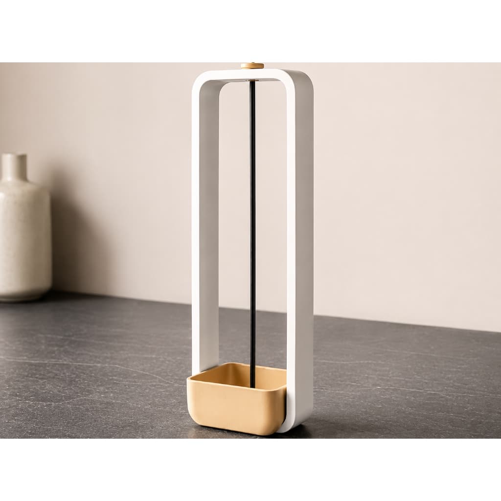 Incensario Porta Incenso Invertido Queimador Decorativo Branco