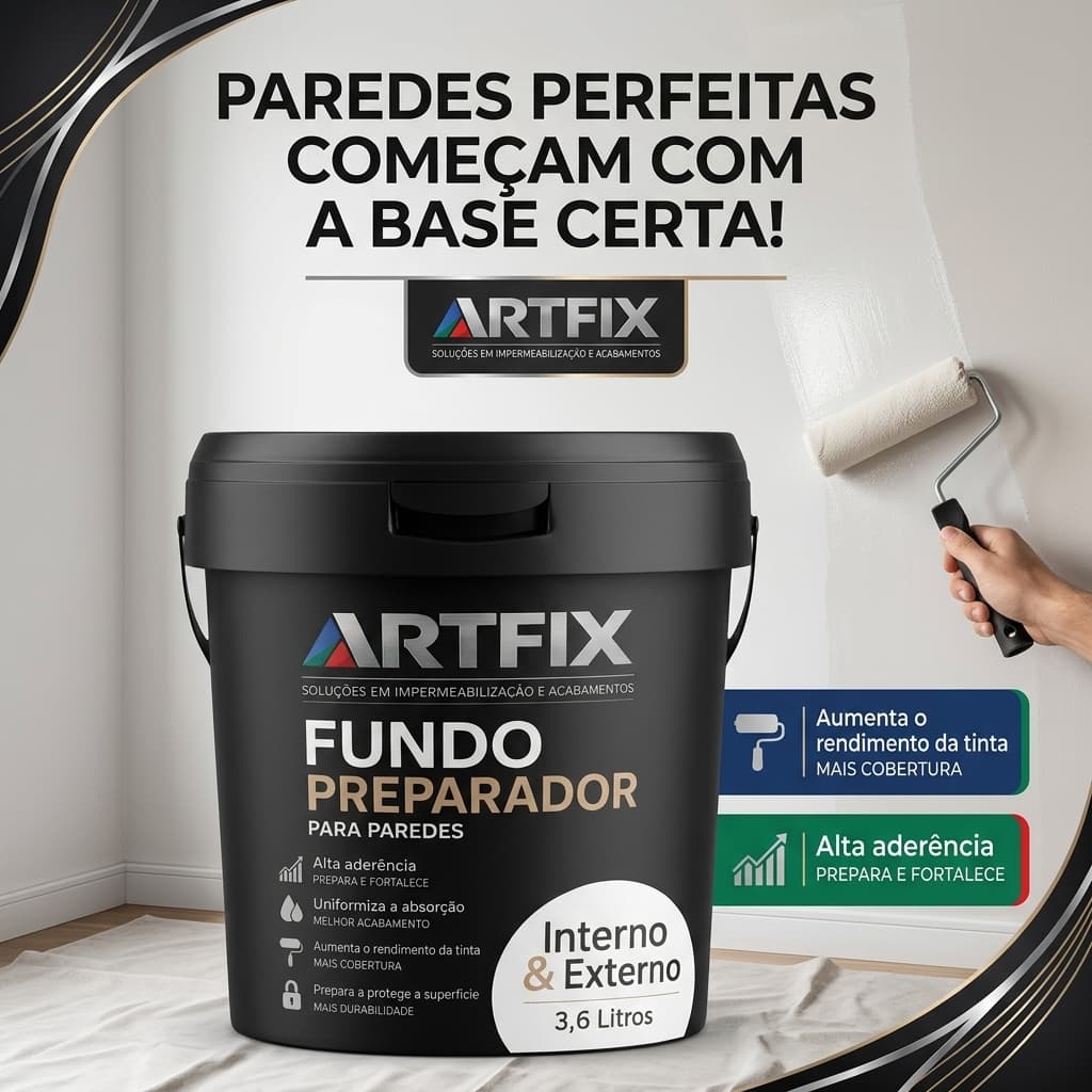 Selador Acrílico 3,6L para Reboco Fraco, Poroso e Superfície Fragilizada - à Base de Água