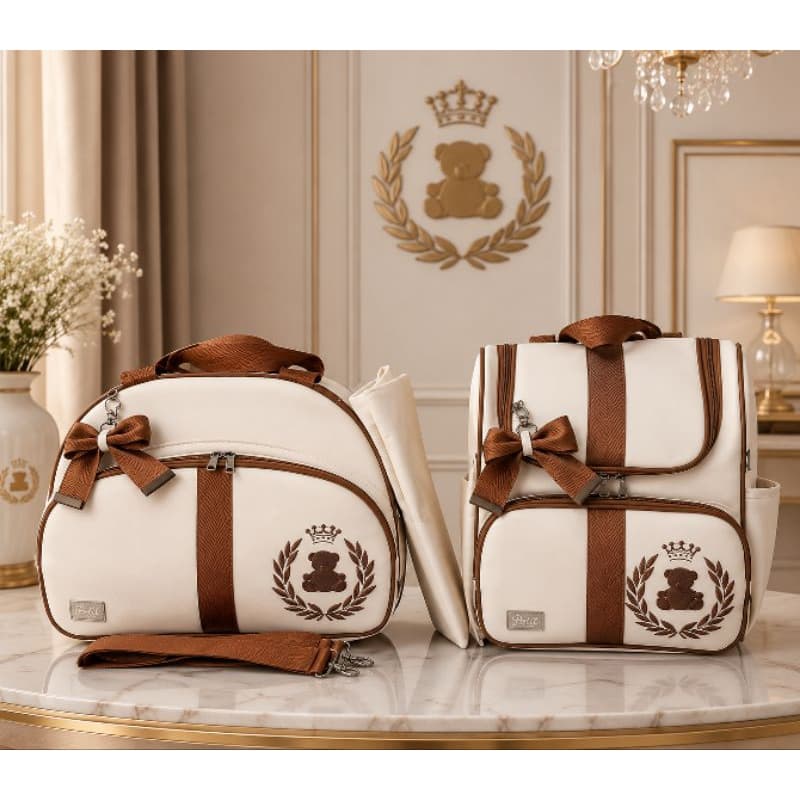 kit luxo 2 Peças Mala e Mochila de bebê