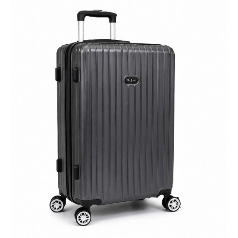 MALA DE VIAGEM PRETA ABS PREMIUM 10KG RÍGIDA COM RODAS 360° BAGAGEM DE MÃO