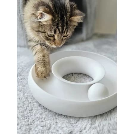 Brinquedo de Anel para Gato Donut Loop de Bola Infinita para Entretenimento e Estímulo do Gato