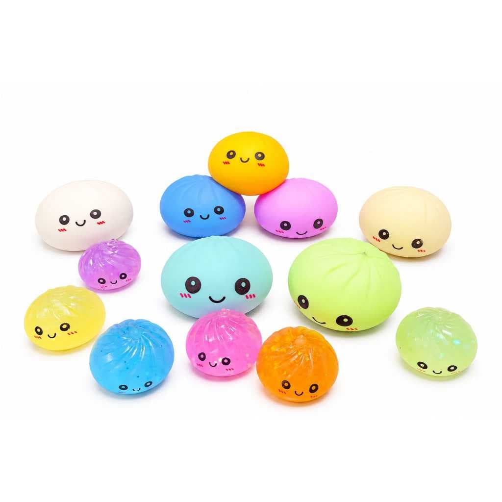 BUN Bao e mini Bao Squishy pãozinho Infantil Toy cor surpresa  Alívio Anti Estresse  Macio e Relaxante, Leve e Portátil.