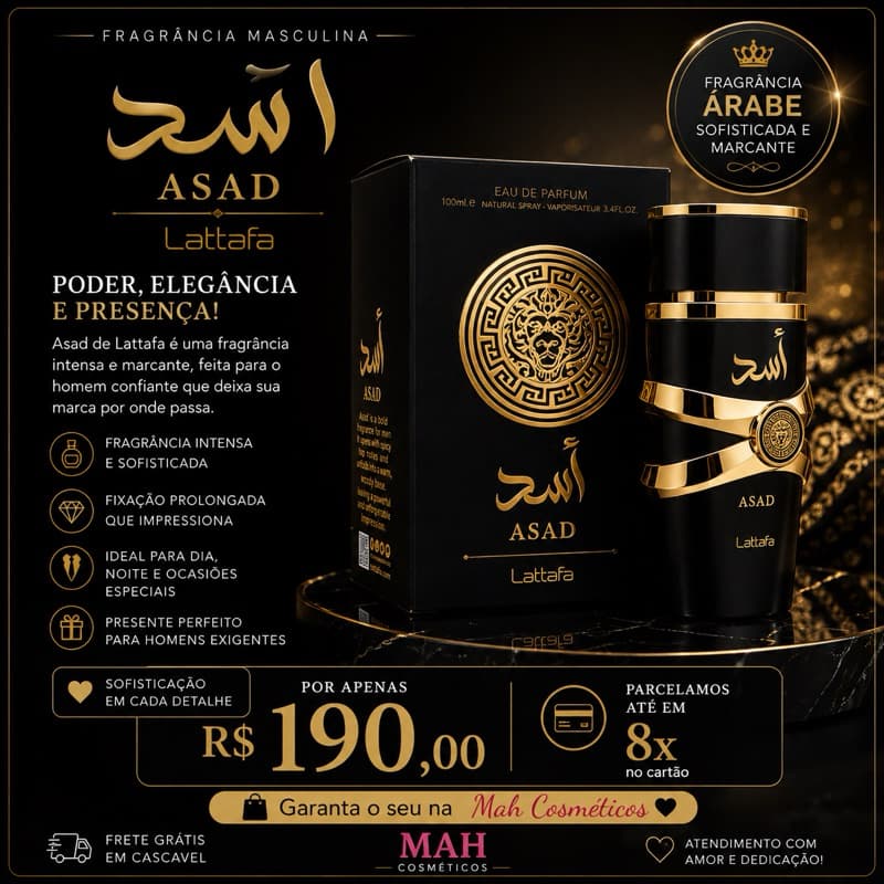 Perfume árabe Asad