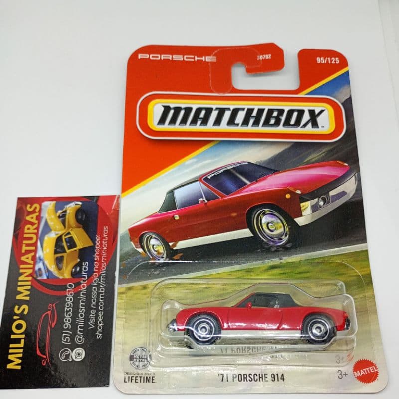 (m002) Miniatura Carrinho Matchbox 71 Porsche 914 95/125