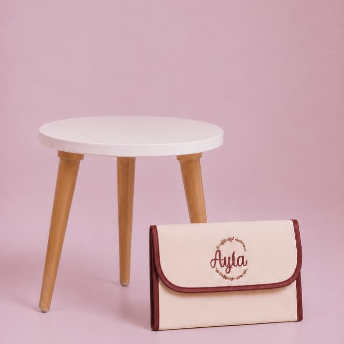 Trocador Portátil Dobrável Personalizado Para Bebê Impermeável Prático para Passeios e Viagens