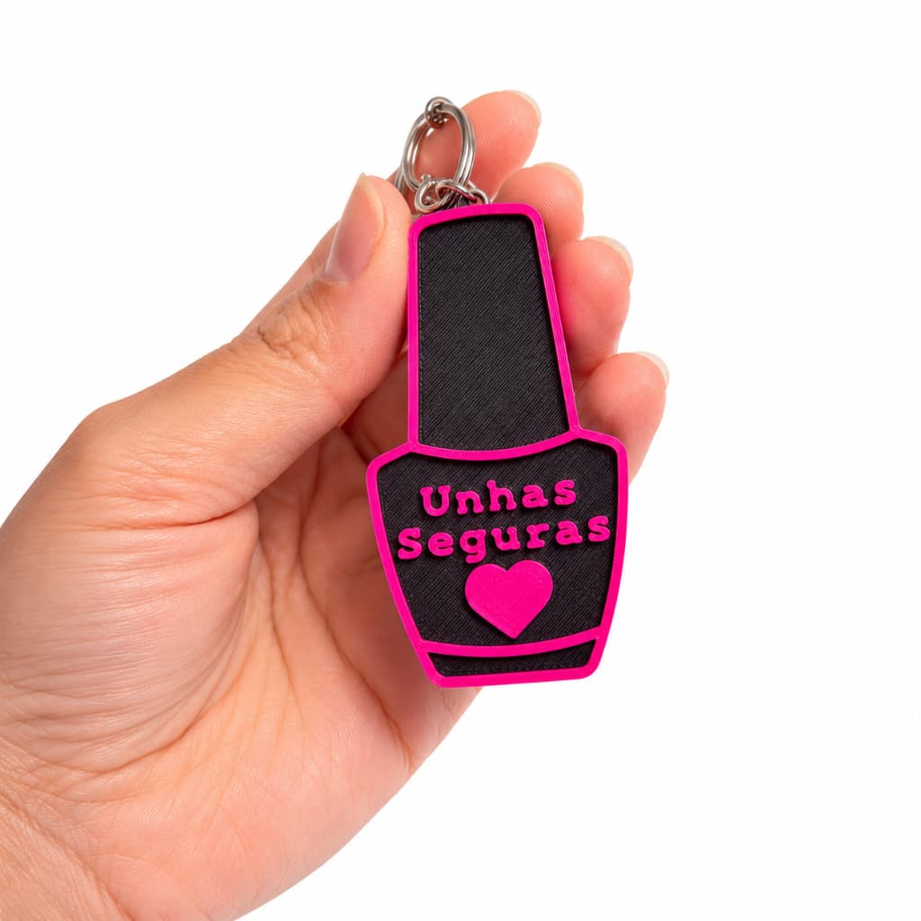 KIT 20UN Abridor de Latas Chaveiro Protetor de Unhas Prático e Seguro Ideal Unhas Longas Feminina Manicure Nail Brinde
