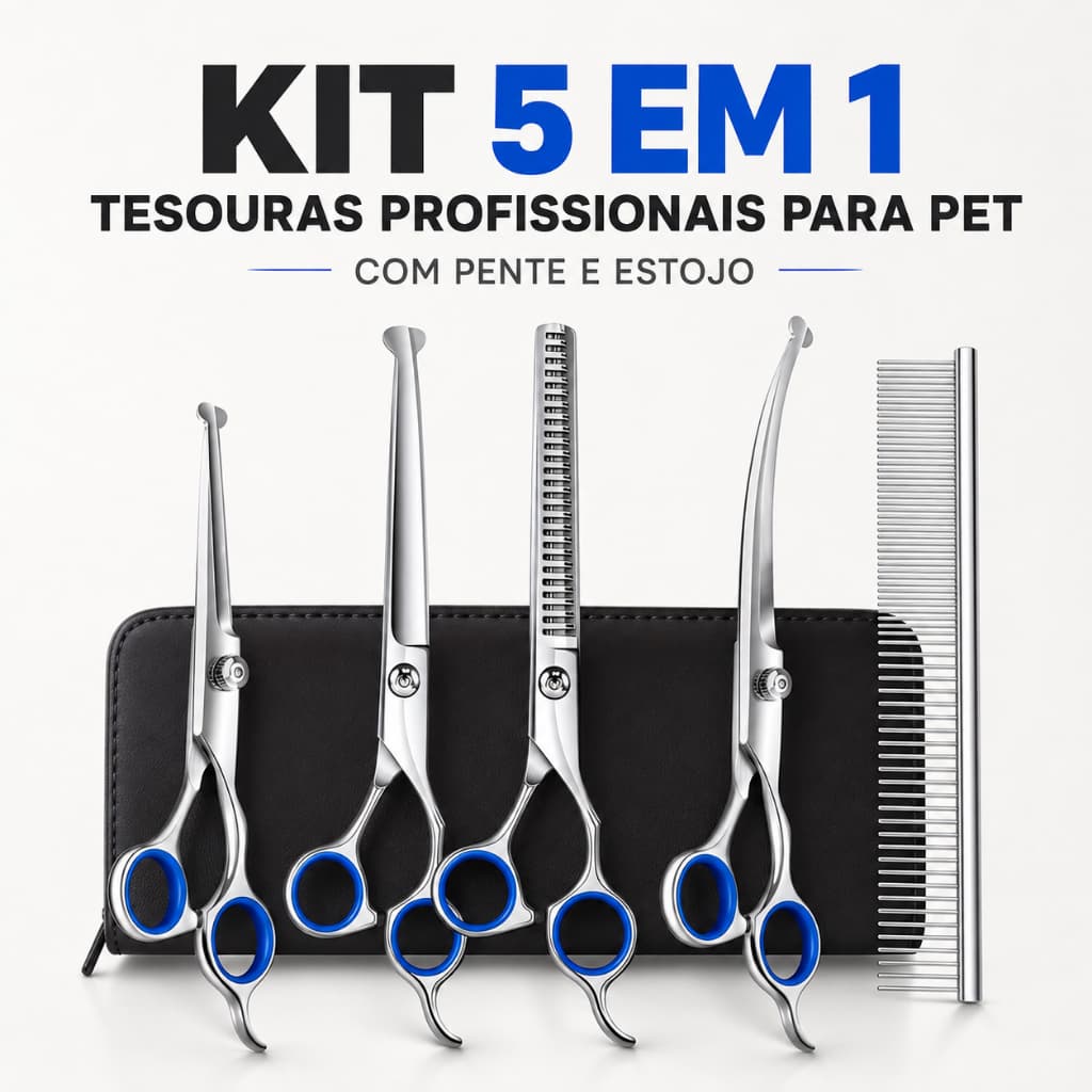 5/2 PCS Pet Tesoura De Corte De Cabelo, Galvanizado Preto Pet Tesoura De Corte De Cabelo Set para Pet Groom