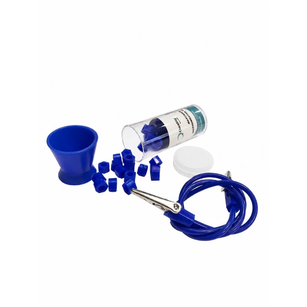 Kit Dappen Silicone P + 1 Prendedor de Babador + 1 Marcador de Instrumentos c/ 50 unid - QUALITY BORRACHAS