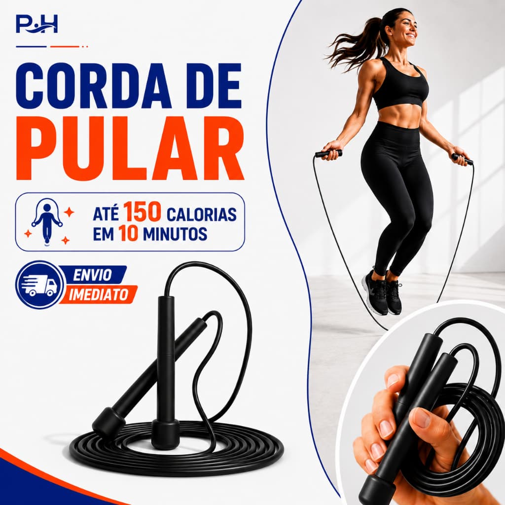 Corda de Pular Profissional Ajustável 2,80m para Treino Fitness Cardio Casa Academia - Speed Rope