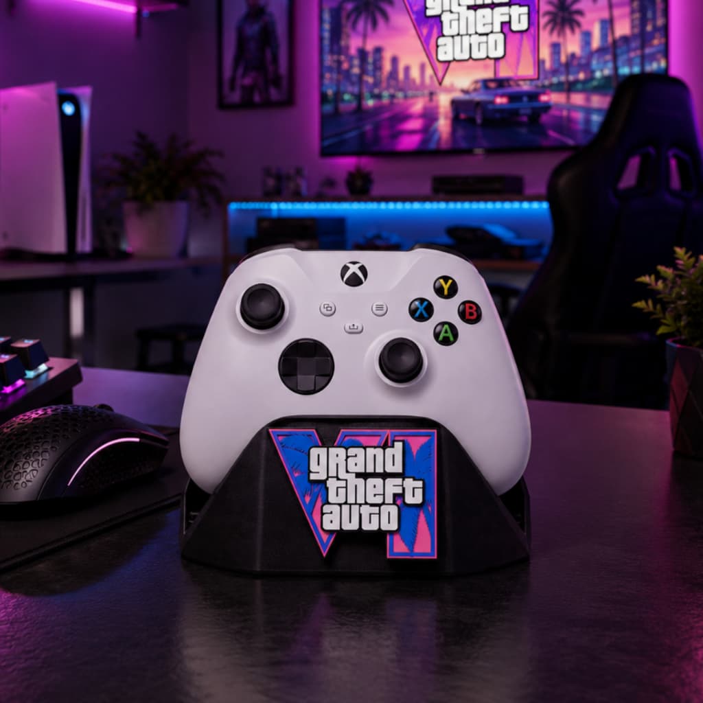 Suporte Gamer Para Controle Xbox Personalizado GTA 6 VI