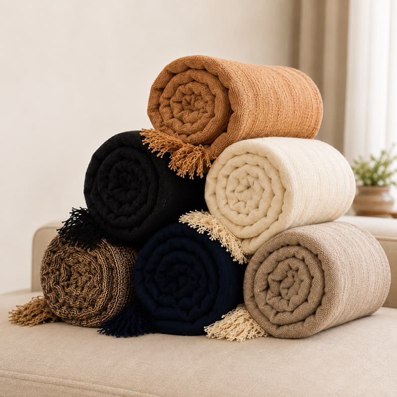 Manta Para Sofá Luxuosa Gigante 2,10x1,40m Capa Protetora Decorativa para cama , cadeira com Franjas 100% Algodão