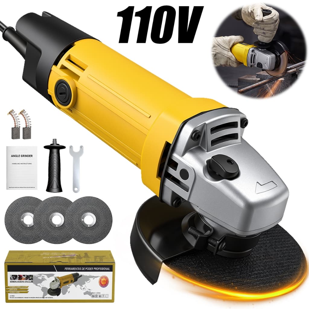 esmerilhadeira 110v  angle grinder 1100W 115" 110v or 110v lixadeira