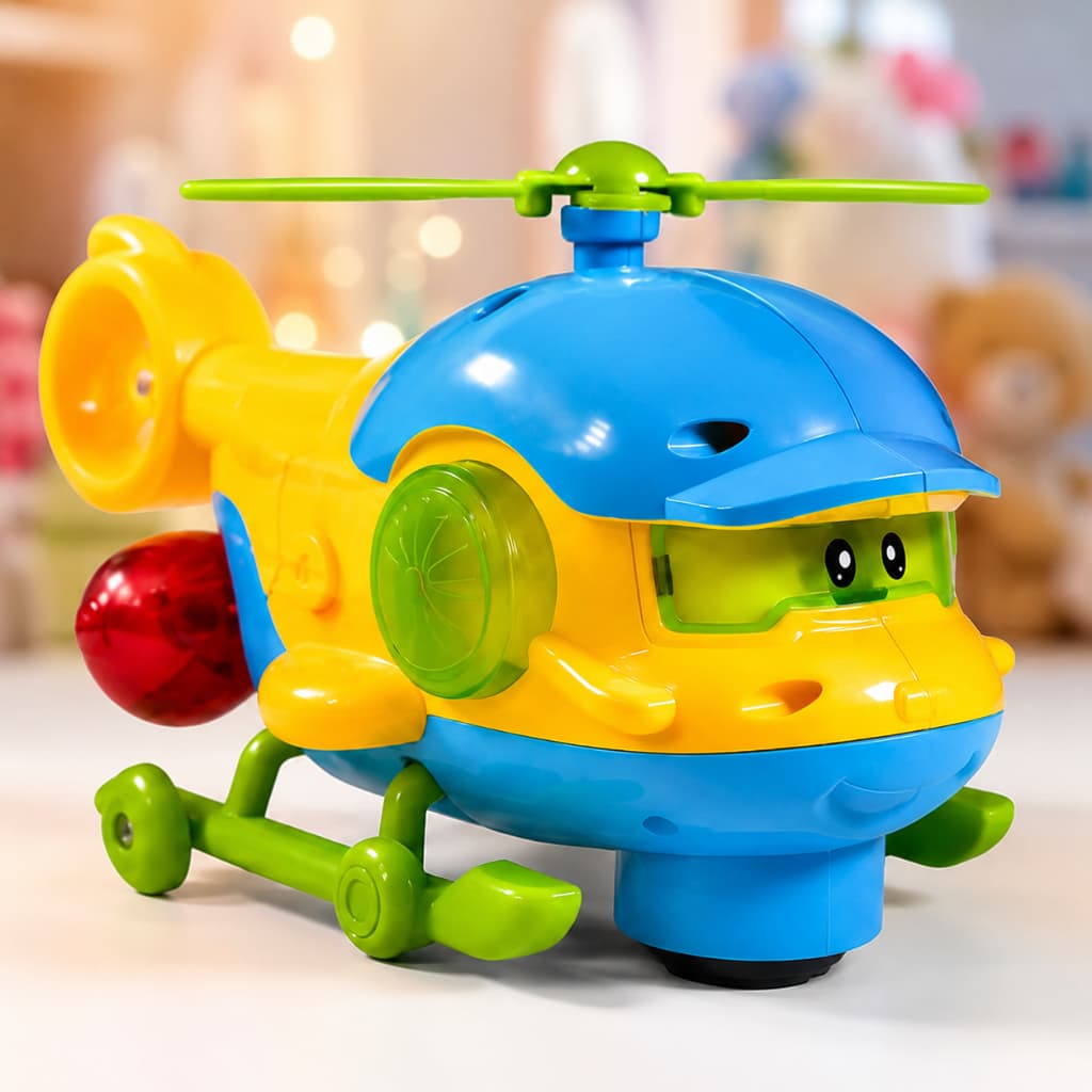 Helicoptero Carrinho De Brinquedo Para Bebes Com Luzes E Sons Infantil - Educativo E Divertido!