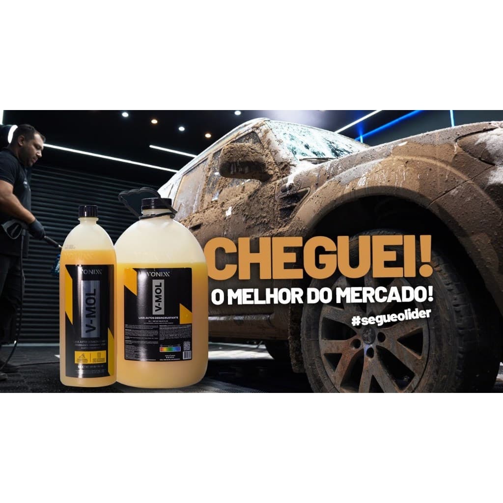 LAVA AUTO DESINCRUSTANTE REMOVE BARRO ÓLEO 1,5L V-MOL VONIXX DESENGRAXANTE LAVAGEM AUTOMOTIVA SHAMPOO AUTOMOTIVO