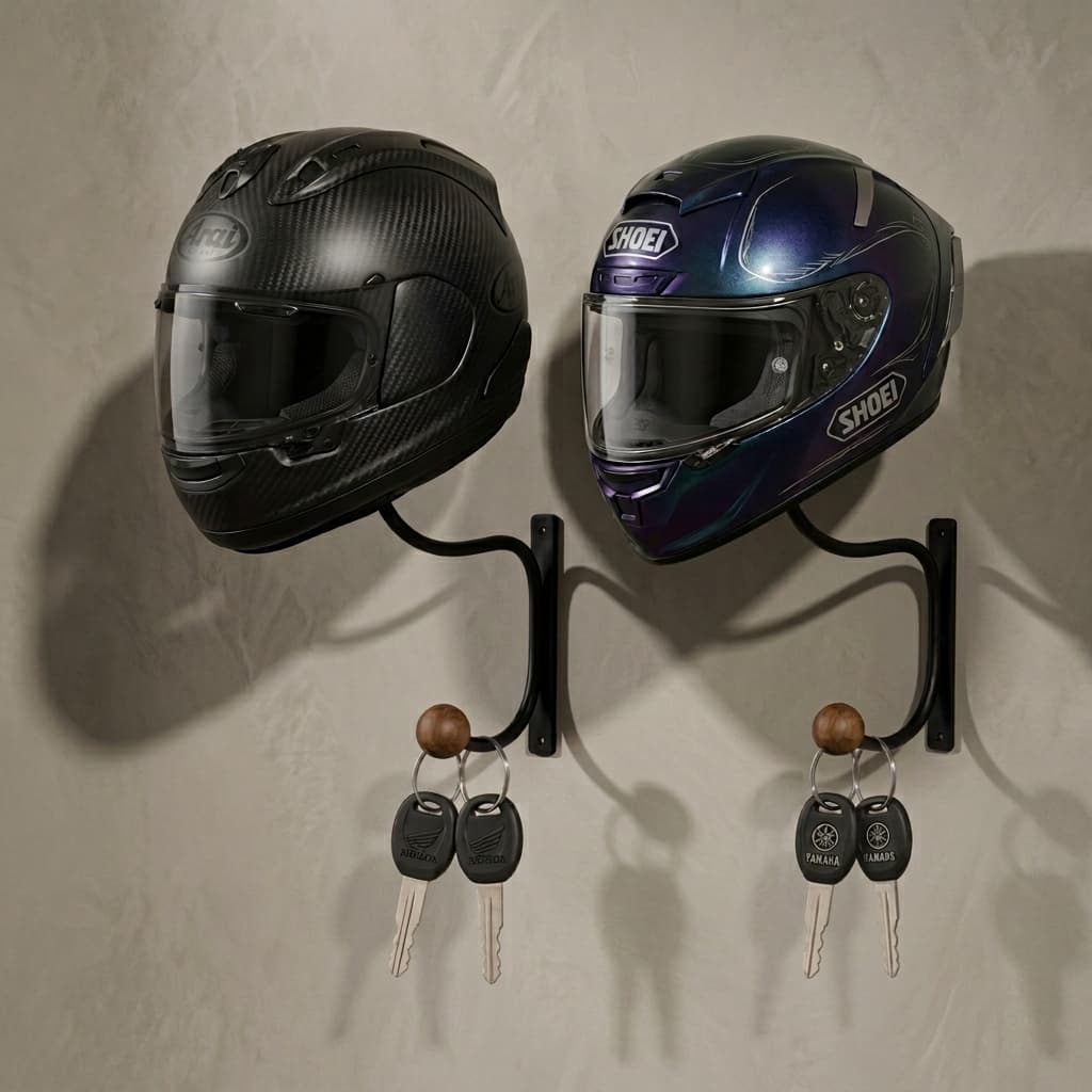 Suporte para Capacete de Parede, Cabides Para Capacetes, Expositor Para Capacetes, Bikes e Motos