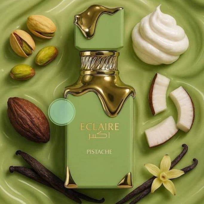 Perfume Eclaire Banoffi Pistache Fragância Árabe Eau de Perfum 50ml