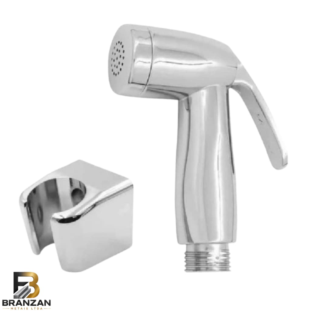 Gatilho Cromado Luxo Ducha Higiênica Com Suporte