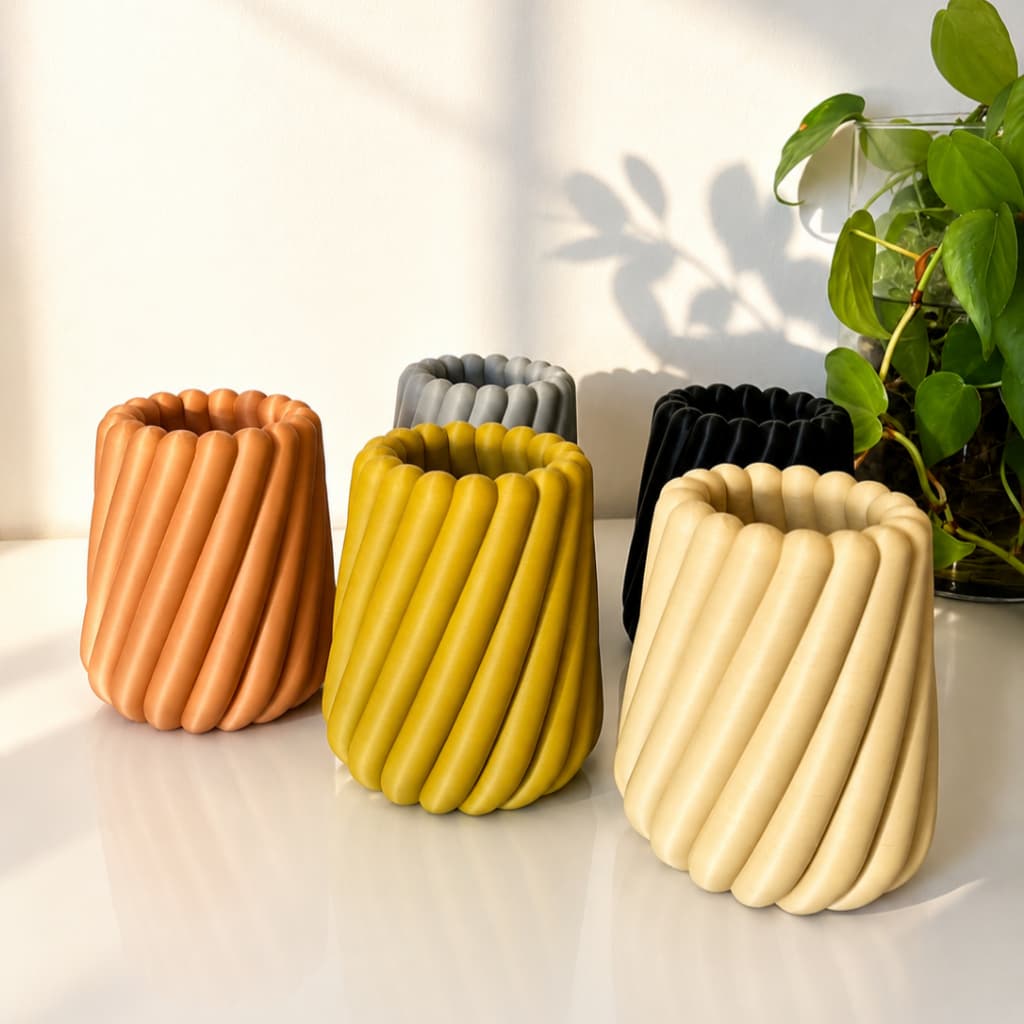 Porta Objetos Espiral | Organizador de Mesa, Escritório, Lápis e Pincéis