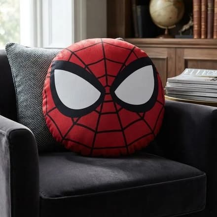 Almofada Redonda Heróis Decoração Batman Homem Aranha Mulher Maravilha