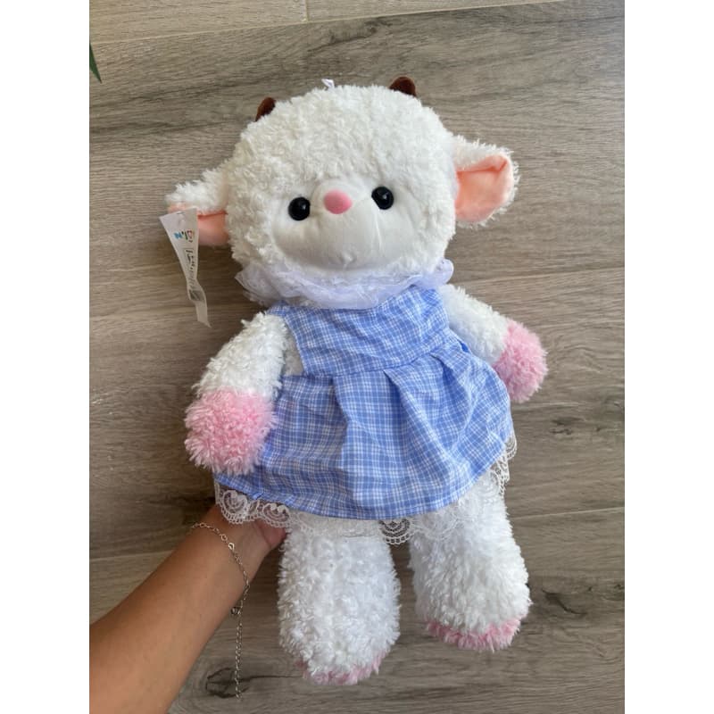 Pelúcia Ovelha De Vestido 35cm super fofa dia das crianças