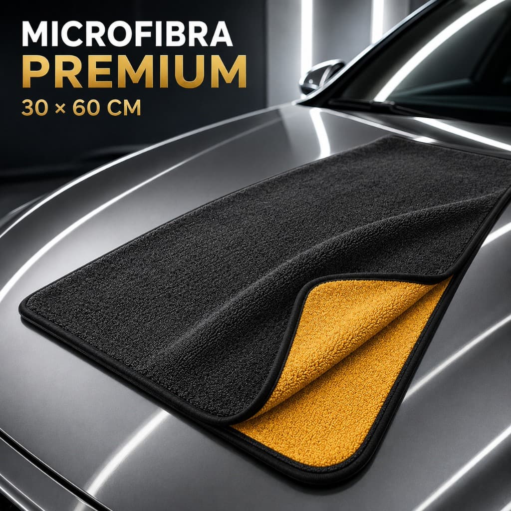 Pano Microfibra Toalha Grande 30x60cm para Carro Toalha Automotiva Lavagem Secagem e Polimento