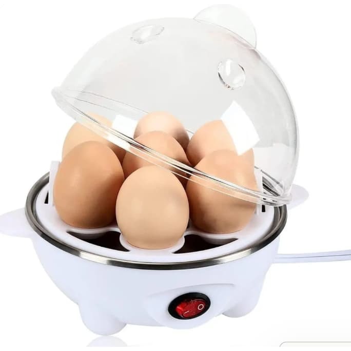 Cozedor Elétrico de Ovos Rápido Prepara até 7 Ovos Cozidos Vapor Bivolt