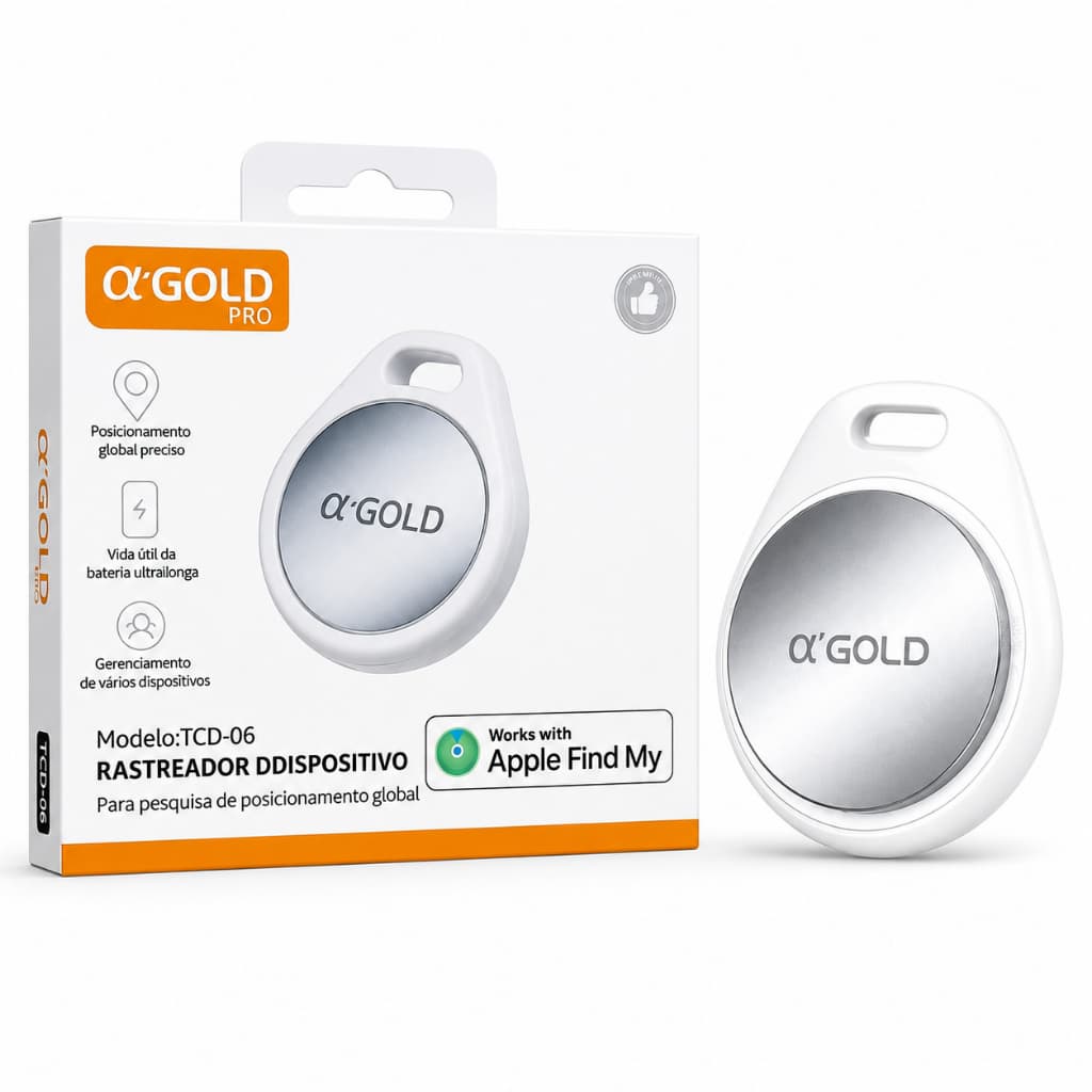 Rastreador Smart Tag A'GOLD Localizador Inteligente Compatível com Apple Find My