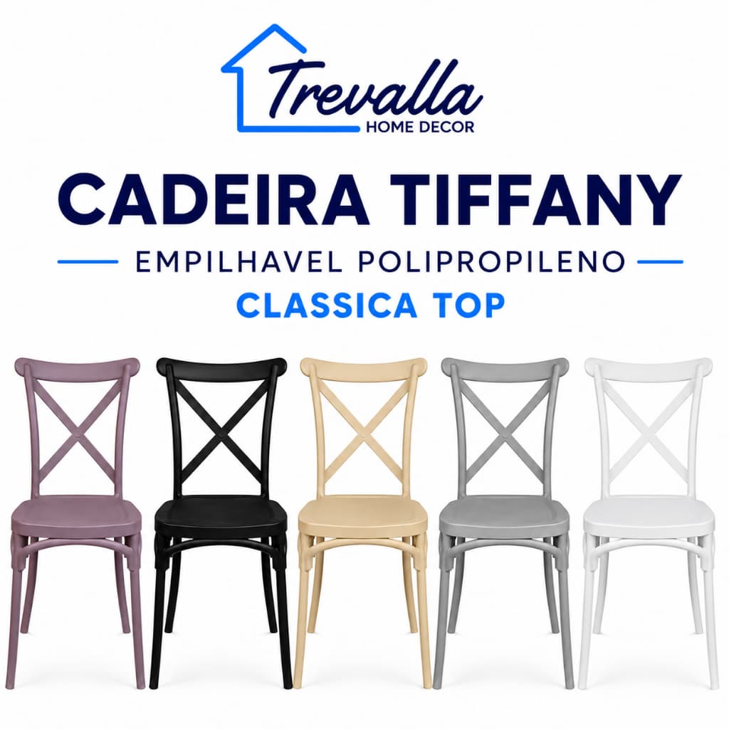Cadeira Tiffany Empilhavel Polipropileno Classica Top Bitlar