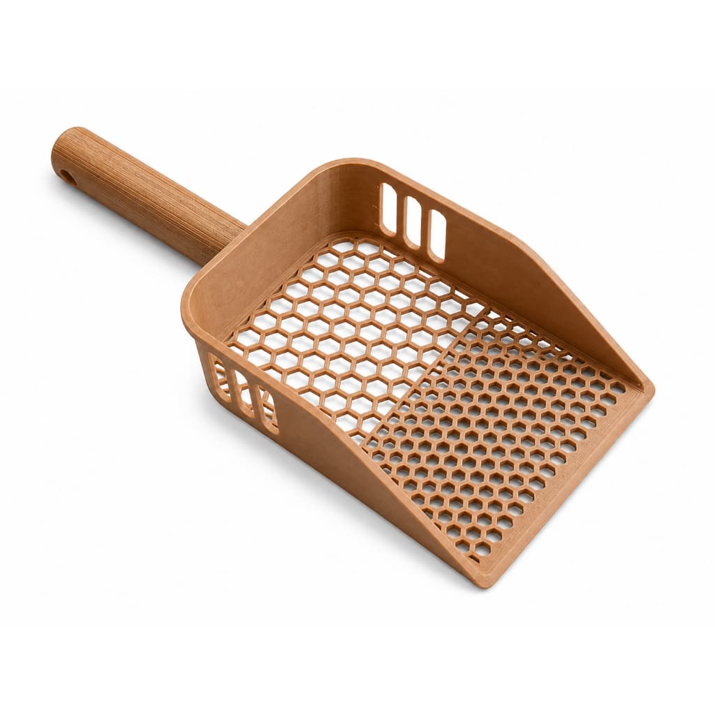 Pá Higiênica para Gatos com Design Honeycomb – Coletora de Areia e Fezes