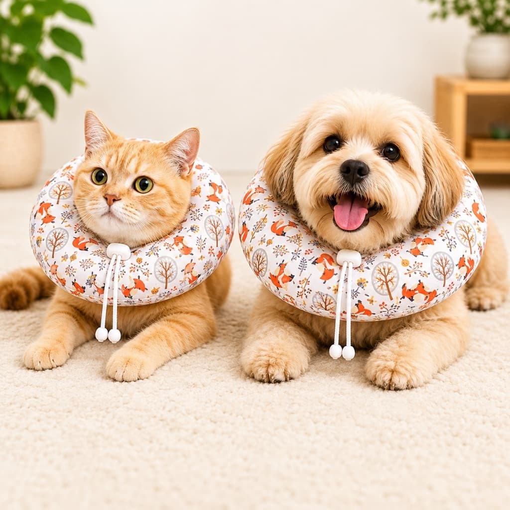 Colar Elizabetano Pós cirúrgico para Pet Recuperação Cães e Gatos