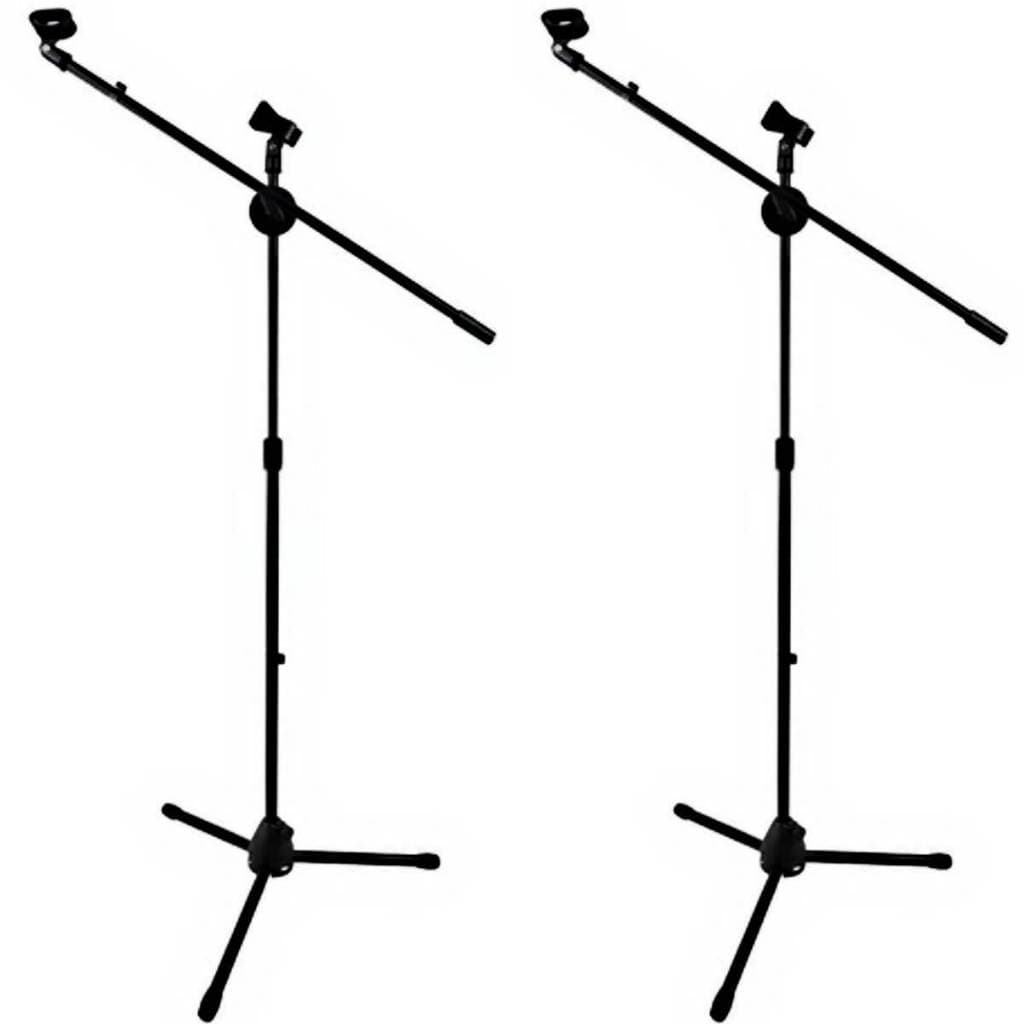 Kit 2 Suporte Pedestal Com Cachimbo + Clipe Para Microfone Promoção