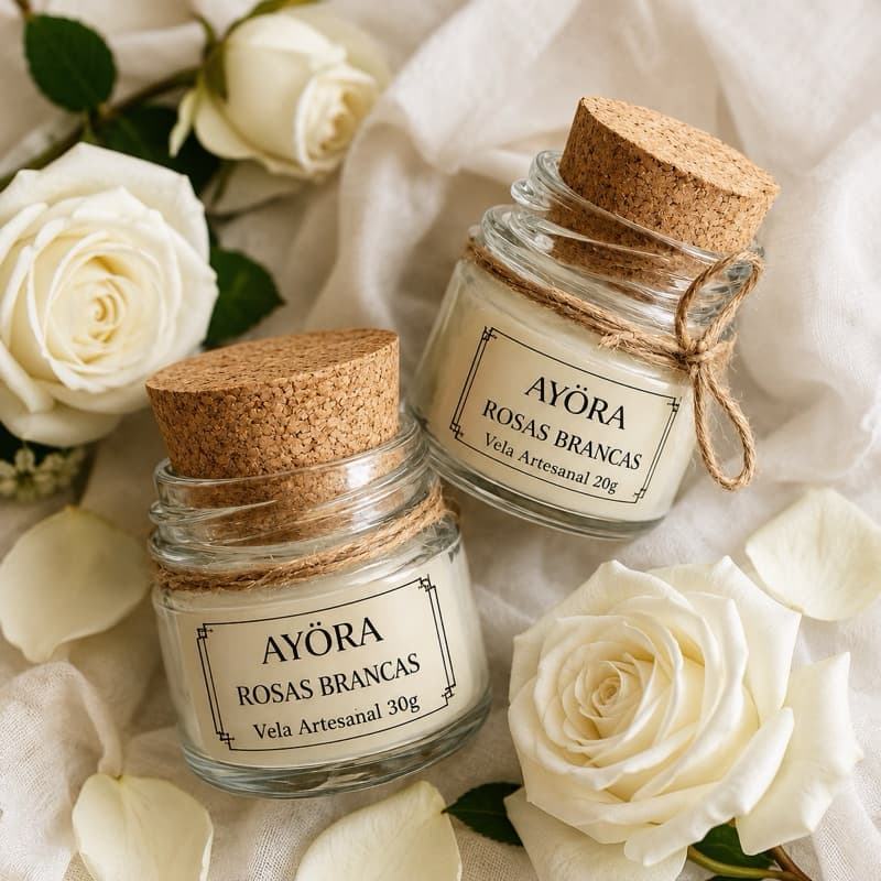 kit 2 mini Velas Artesanal AyŌra –| Pronta Entrega|Sob Encomenda