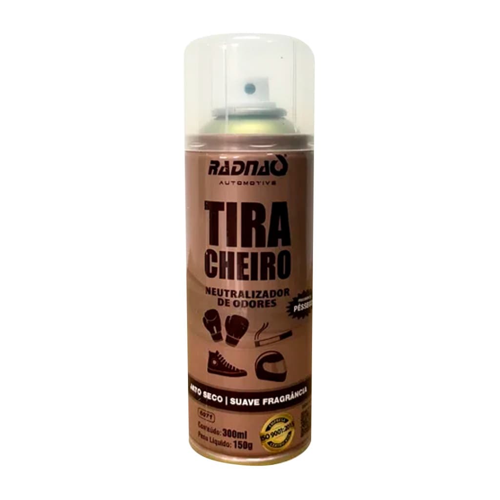 Tira Cheiro Aerossol Pêssego 300ml Radnaq Elimina Cheiro Ruim Maus Odores Radnaq